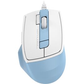  Мышь A4Tech Fstyler FM45S Air голубой/белый оптич. 2400dpi silent USB 7but (FM45S AIR USB (LCY BLUE) 