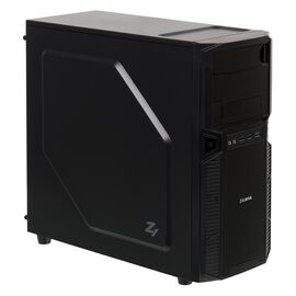  Корпус ZALMAN Z1 Steel/Plastic, ATX, mATX, Midi-Tower, сталь, без блока питания, 3xUSB на лицевой панели, 199x432x457 мм, цвет: черный 