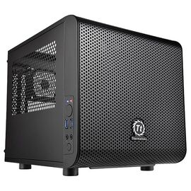  Корпус Thermaltake Core V1  черный без БП miniITX 1x200mm 2xUSB3.0 audio bott PSU 