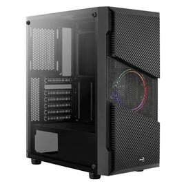  Корпус Aerocool Menace Saturn FRGB-G-BK-v1 черный без БП ATX 4x120mm 2xUSB2.0 1xUSB3.0 audio bott PSU 