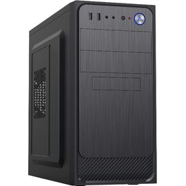  Корпус Foxline FZ-053-SX450R "Forza mATX, 450W, 2xUSB2.0, Black, w/o FAN, 12 cm fan PSU, power cord 