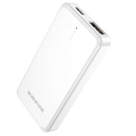  Внешний аккумулятор 2500mAh 1USB+Type-C 1.0A Borofone c LED дисплеем BJ48 mini (White) 