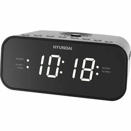  Радиобудильник Hyundai H-RCL221 черный, подсветка белая 