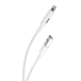  Дата-кабель Red Line USB – 8 - pin с переходником на наушники с разъемом 8 - pin, белый 