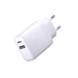  Сетевое зарядное устройство Super Charge PD+QC, 65W, белое 