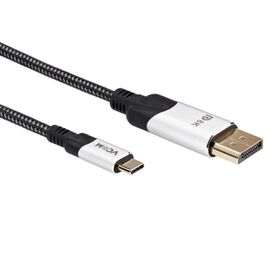  Кабель-адаптер Vcom CU422MCV-1.8M USB 3.1 Type-Cm -- DP(m) 8K 60Hz 1.8m Alumi Shell 