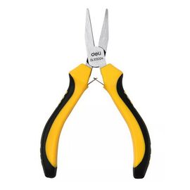  Мини-тонкогубцы Deli DL103204 160мм, двухкомпонентная рукоять 