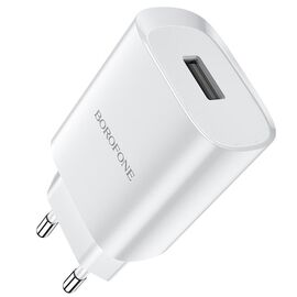  СЗУ 1USB 2.1A для micro USB Borofone BAS11A 1м (White) 