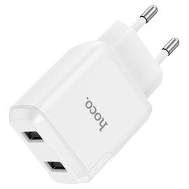  Сетевое зарядное устройство HOCO N7 Speedy 2xUSB, 2.1A, 10.8W, белый 