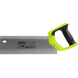  Стусло пластиковое с пилой Deli DL580900 300мм пильное полотно из стали 65Mn, прорезиненная двухкомпонентная ручка 