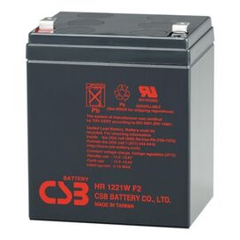  Аккумулятор 12В 5.4Ач CSB High Rate HR1221W, 21W/cell, 65 Whr, 1.8 kg, H106xL102(90)xW70 mm 