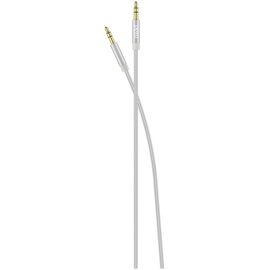  Аудио-кабель PERO MC-01 2x3.5 Jack серебряный 3м 