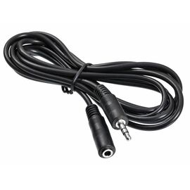  Кабель-удлинитель аудио Buro Jack 3.5 (m)/Jack 3.5 (f) 2м черный (BAAC003-2) 