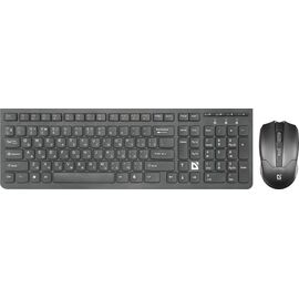  Комплект клавиатура + мышь DEFENDER Columbia C-775 RU (45775) беспроводной, черный 