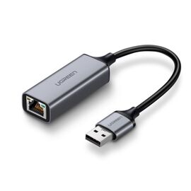 Адаптер UGreen CM209 (50922) USB to RJ45 Ethernet Adapter Aluminum Caseсерый космос 