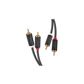  Кабель UGREEN AV104 10518 2RCA Male to 2RCA Male Cable 2m Black 