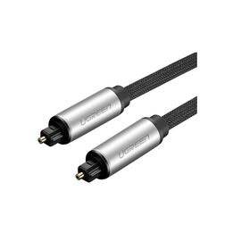  Кабель UGREEN AV108 10541 Toslink Optical Male To Male Audio Cable 3m Black/Silver 