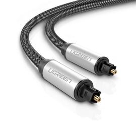  Кабель UGREEN AV108 10542 Toslink Optical Audio Cable 1.5m Black/Silver 