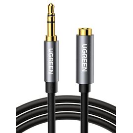  Кабель UGREEN AV118 10593 3.5mm Male to 3.5mm Female Extension Cable 1.5m AV118 Black 