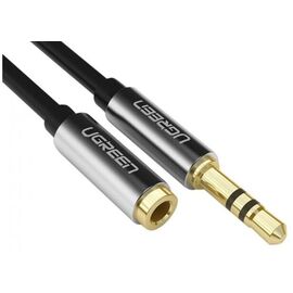  Кабель UGREEN AV118 40673 3.5mm Male to 3.5mm Female Extension Cable 1m Black 