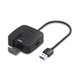  Концентратор Vention CHABD OTG USB 2.0/USB 3.0 на 4 порта черный 0.5м 