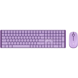  Клавиатура + мышь OKLICK S315W клав:сиреневый мышь:сиреневый USB беспроводная Multimedia (1978643) 