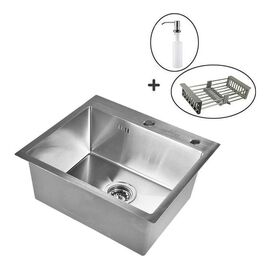  Кухонная мойка Wisent WS36050 Satin с коландером, дозатором и сифоном 