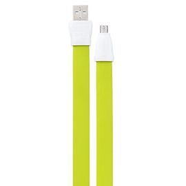  Кабель USB REMAX RC-011m Full Speed 2 USB - MicroUSB, 2.1А, 1 м, зеленый 