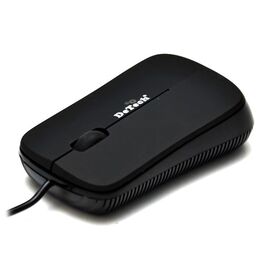  Проводная оптическая  Мышь:DeTech DE-5099G Rubber&Shiny Black 