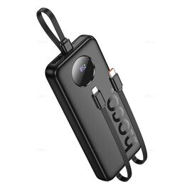  Аккумулятор внешний резервный HOCO J132 Sabio 22.5W+PD20W fully compatible power bank with 3 cables(10000mAh) (черный) 