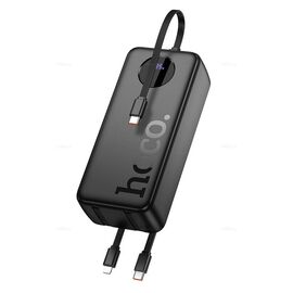  Аккумулятор внешний резервный HOCO J132B Sabio 22.5W+PD20W fully compatible power bank with 3 cables(30000mAh) (черный) 