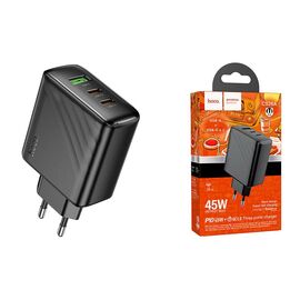  СЗУ HOCO CS26A Article PD45W (2C1A) (черный) 