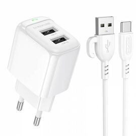  СЗУ BOROFONE BAS41A Potential dual-port (Type-C) (белый) 