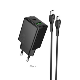  СЗУ HOCO N69 Nuevo PD20W+QC3.0 (C to C) (черный) 