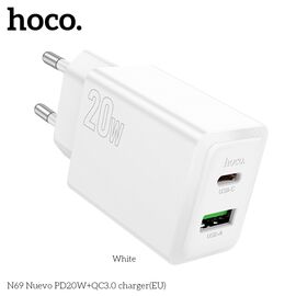  СЗУ HOCO N69 Nuevo PD20W+QC3.0 (белый) 