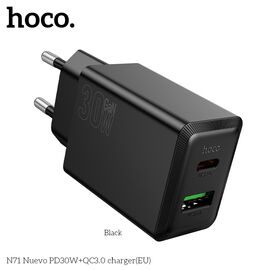  СЗУ HOCO N71 Nuevo PD30W+QC3.0 (черный) 