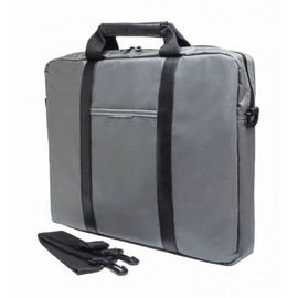  Сумка для ноутбука 15,6" PC Pet Nylon Style Toplader Front pocket Stiched PU Stripes, Gray (PCP-1003GR) 