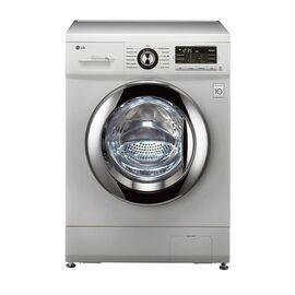  Стиральная машина LG F1296TD4 85x60x55см кл.:A  фронт. макс.:8кг серебристый, 1200 об/мин цвет барабана - хром 