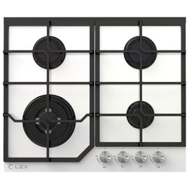  Варочная поверхность Lex GVG 640-1 WH белый 