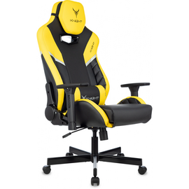 Кресло игровое Knight Thunder 5X Y черный/желтый эко.кожа 