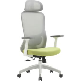  Кресло Cactus CS-GMC515-GYGN серый сиденье салатовый сетка/ткань с подголов. крестов. пластик пластик серый 