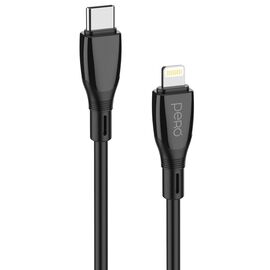  Дата-кабель PERO DC11 PD Type-C to Lightning, 27W, 1m, Black 