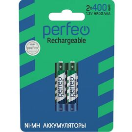  Аккумулятор Perfeo AAA400mAh/2BL 