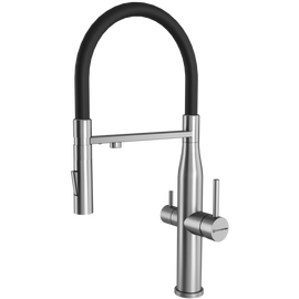  Смеситель для кухни KUCHENSTERN Elit-FE 407SS40 нерж 