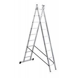  Лестница DOGRULAR УФУК Про 41120 алюминиевая 2*9 секционная 