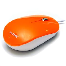  Проводная оптическая  Мышь:DeTech DE-5077G Shiny Orange 