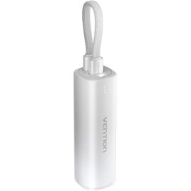  Power Bank Vention FHWM0 5000mAh (USB-C + Lightning) 20W Серо-белый 