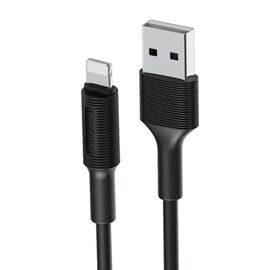  Дата-кабель USB 2.4A для Lightning 8-pin Borofone BX1 TPE 1м (Black) 