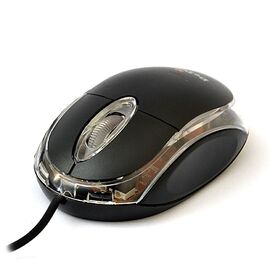  Проводная оптическая  Мышь:DeTech DE-3006 Shiny Black 