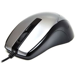  Проводная оптическая  Мышь:DeTech DE-3088-S RubberGray&Shiny Gray 